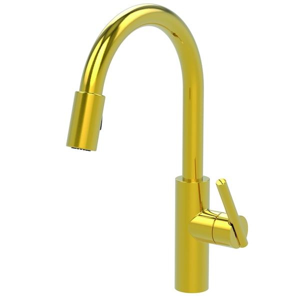 Newport Brass Pull-Down Kitchen Faucet in Polished Brass Uncoated (Living) 1500-5103-03N - main